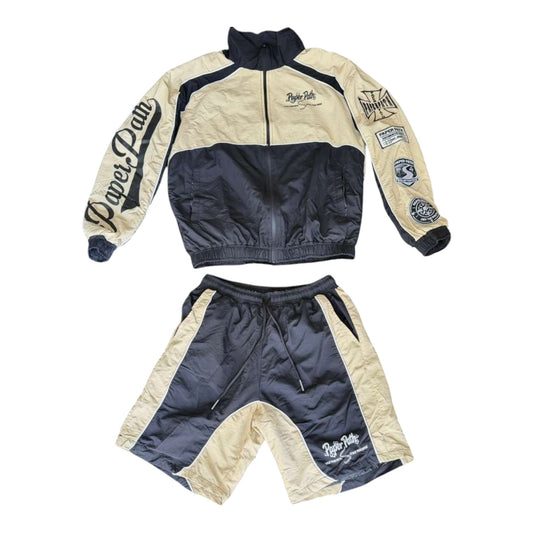 Sand Cream Windbreaker Set