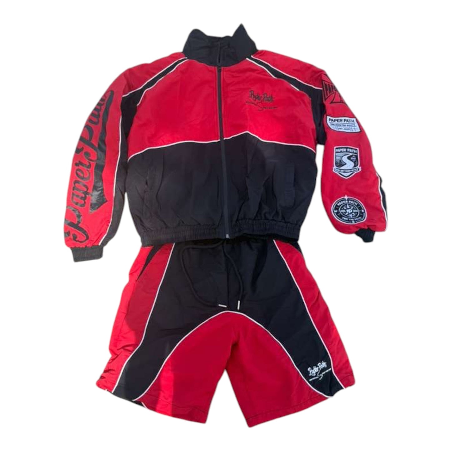 Red Windbreaker Set